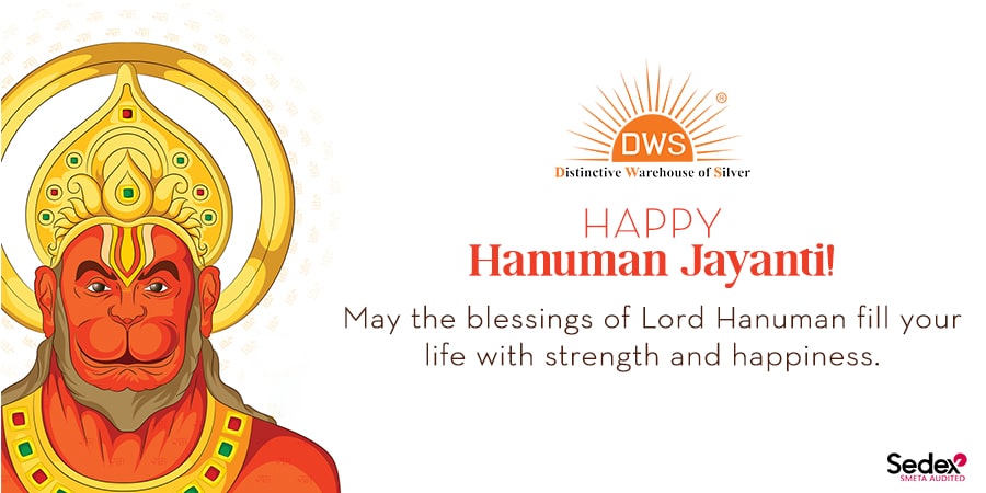 Happy Hanuman Jayanti by DWS Jewellery